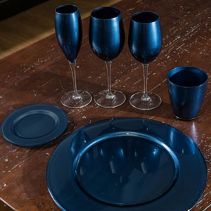 Linea Nuance Blu Perla Landhaus Glassware