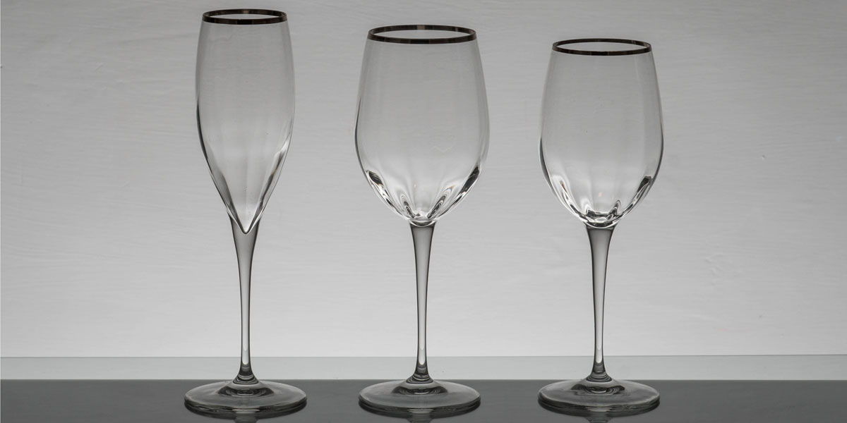 Illusion Ottico Platinium Edge Landhaus Glassware