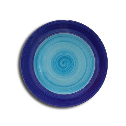 Doppel Blu flat plate cm.17 Landhaus Porcelain