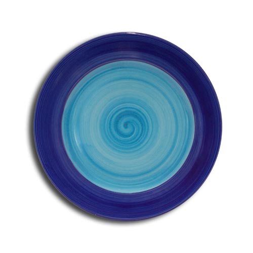 Doppel Blu flat plate cm.21 Landhaus Porcelain