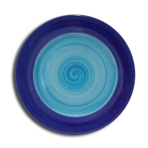 Doppel Blu flat plate cm.24 Landhaus Porcelain