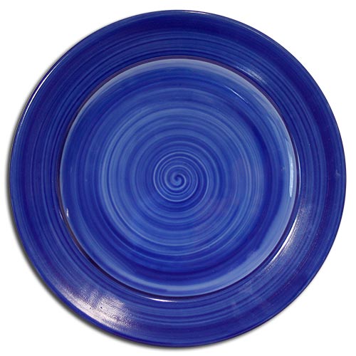 Doppel Blu flat plate cm.27 Landhaus Porcelain