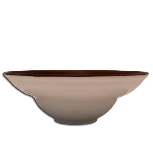 Doppel Brown deep plate cm.26 Landhaus Porcelain