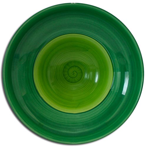 Doppel Green deep plate cm.26 Landhaus Porcelain