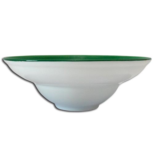 Doppel Green deep plate cm.26 Landhaus Porcelain