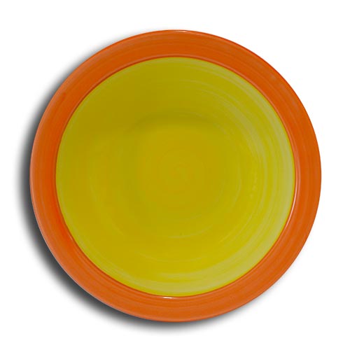 Doppel Yellow bowl cm.16 Landhaus Porcelain