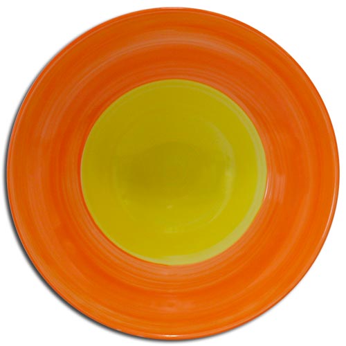 Doppel Yellow deep plate cm.26 Landhaus Porcelain