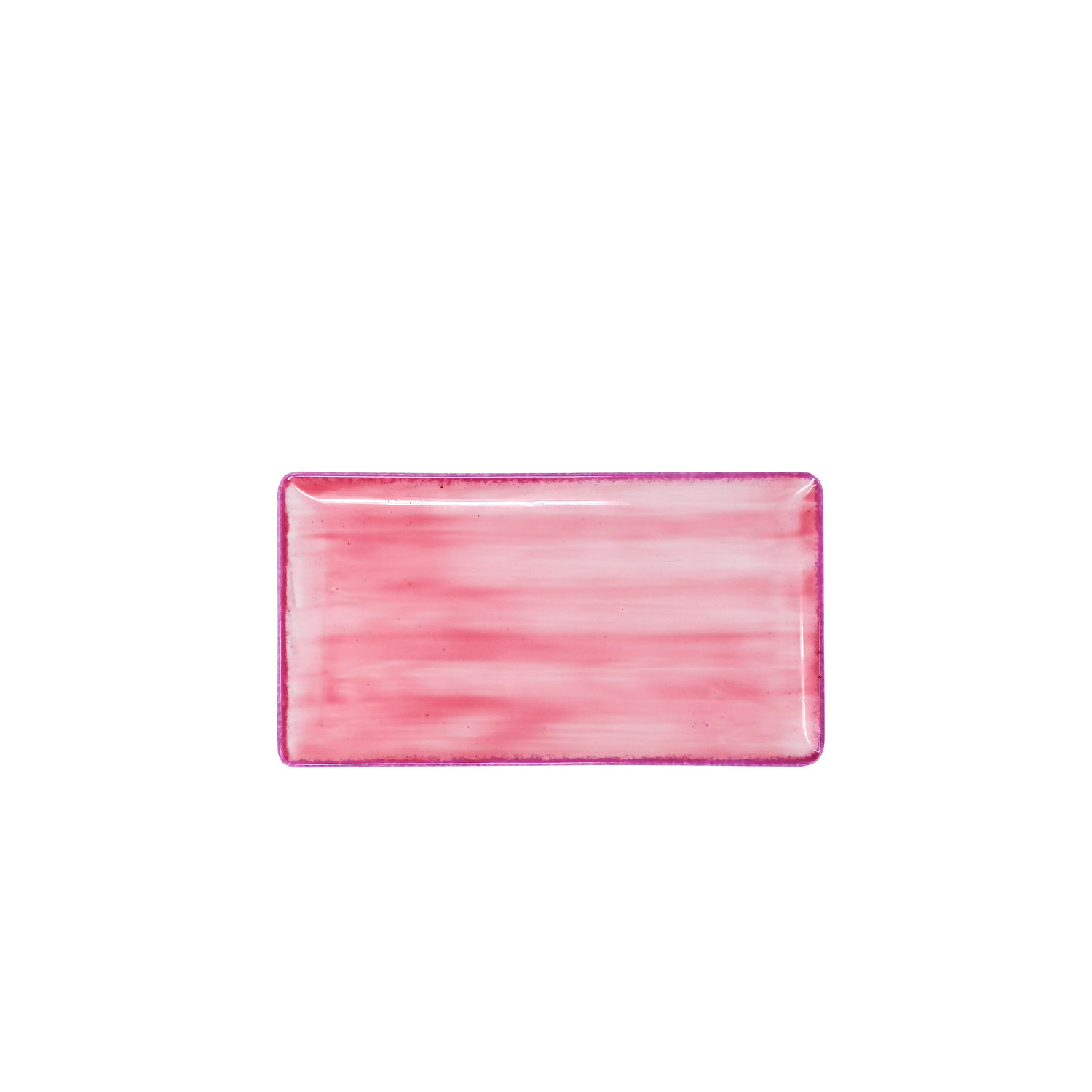 Pink Dream rectangular plate cm.24x13 Landhaus Porcelain