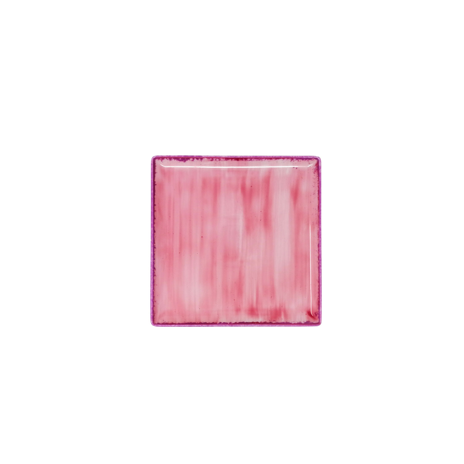 Pink Dream square plate cm.17x17 Landhaus Porcelain