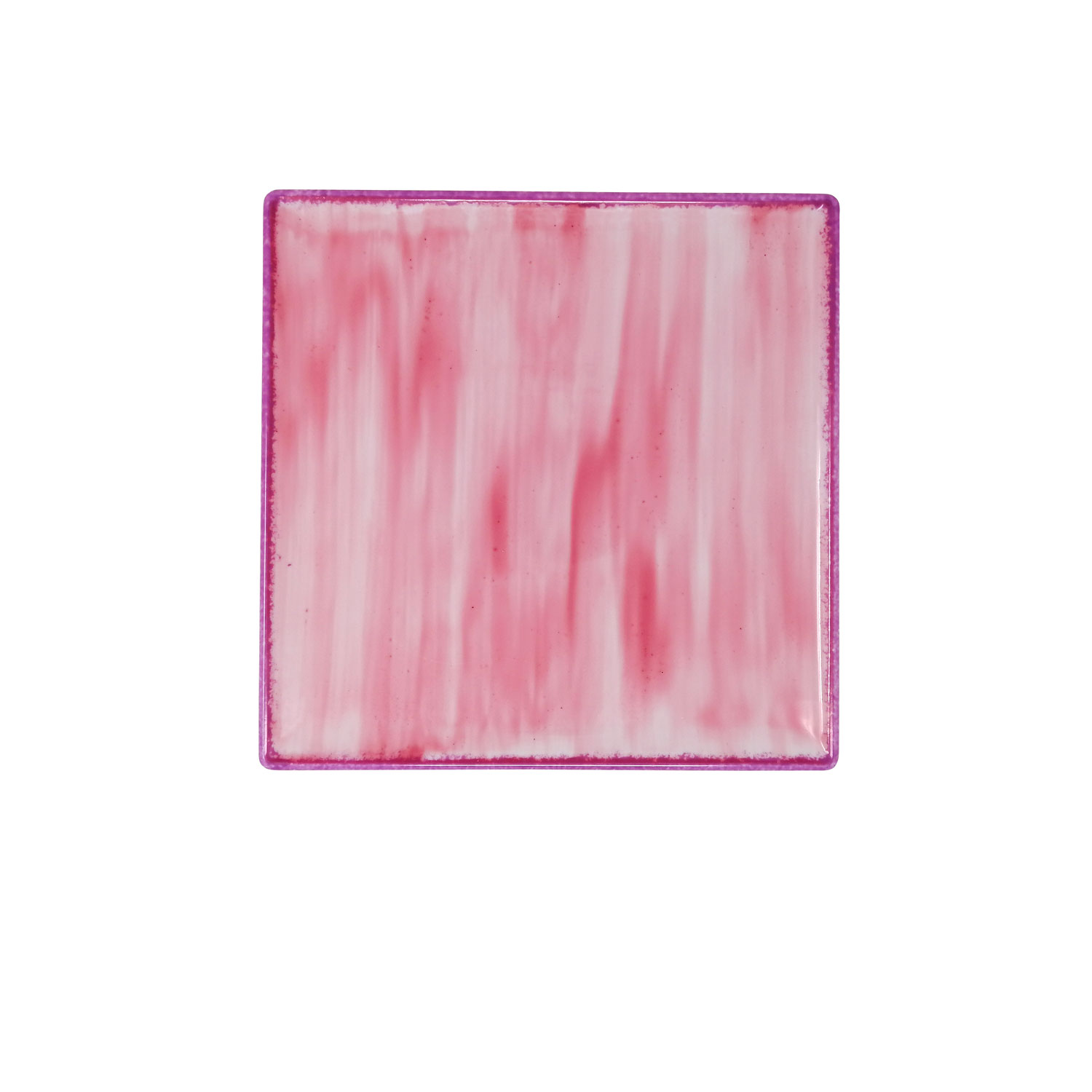 Pink Dream square plate cm.25x25 Landhaus Porcelain