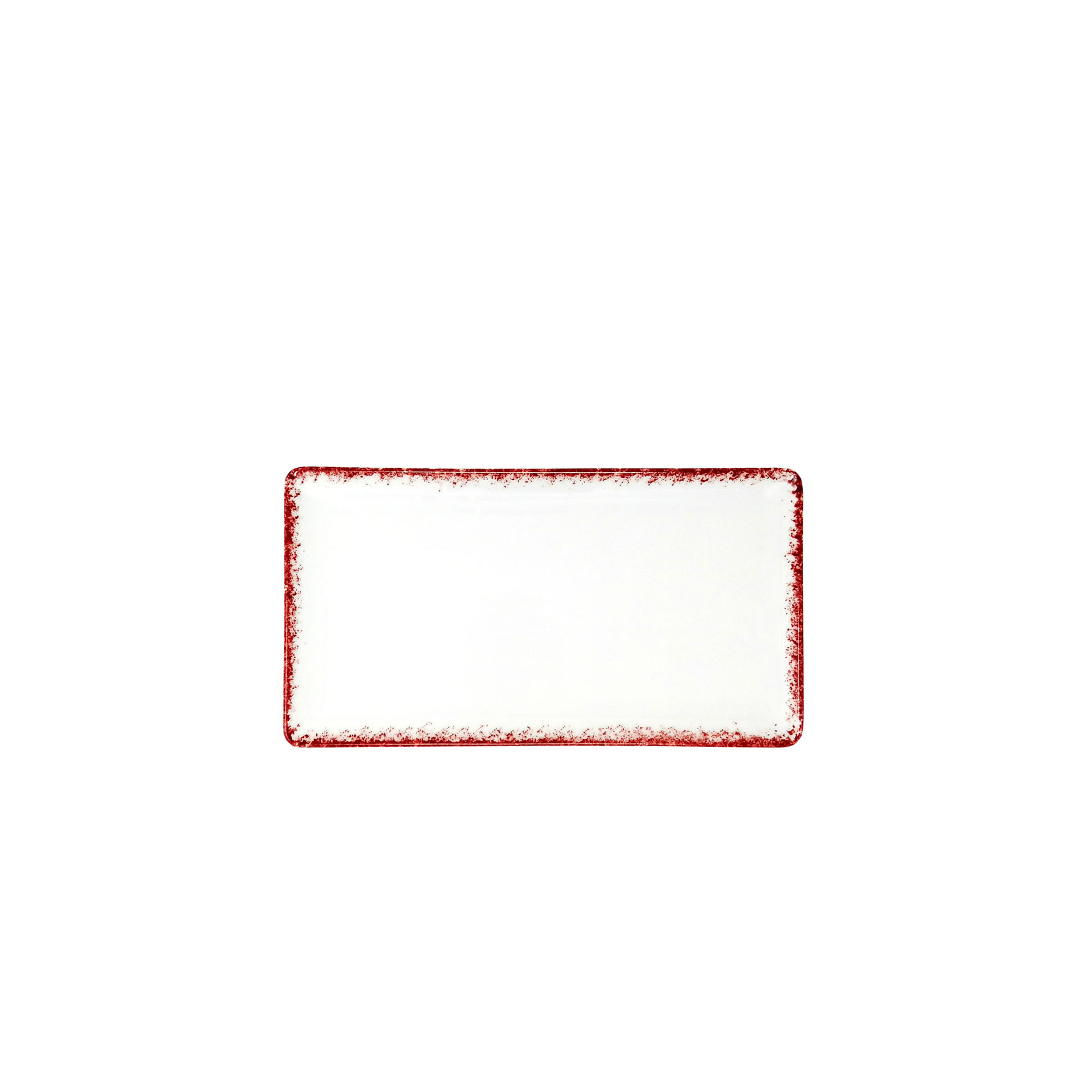 Spotrimmed Red rectangular cm.24x13 Landhaus Porcelain